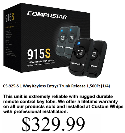 Compustar one way remote start deals